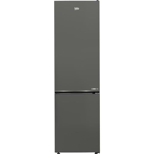 Beko B7RCNE408HG freistehende Kühl/-Gefrierkombination, 355 l Nettovolumen, 249 l Kühlen, 106 l Gefrieren, NoFrost, AeroFlow, HarvestFresh, Multizone, 3 Gefrierschubladen, Manhattan Gray von Beko