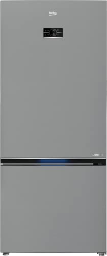 Beko B7RCNE595ZXPW freistehende Kühl-Gefrierkombination, großer Kühlschrank, 551 l Nettovolumen, NoFrost, AeroFlow, Multizone (Gefrier- oder Kühlbereich), HarvestFresh, Türalarm, Edelstahl-Look von Beko