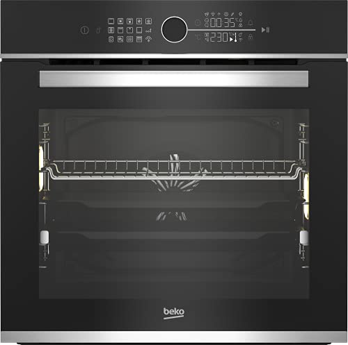 Beko BBIM13400XS Einbaubackofen mit 13 Heizarten, 71 l Garraum-Volumen, PizzaPro, Animiertes Display, Sensortasten und Drehwähler, Teleskopauszug, SoftClose, Schwarz/Edelstahl Beko BBIM13400XS Einbaubackofen mit 13 Heizarten, 71 l Garraum-Volumen, PizzaPro, Animiertes Display, Sensortasten und Drehwähler, Teleskopauszug, SoftClose, Schwarz/Edelstahl von Beko