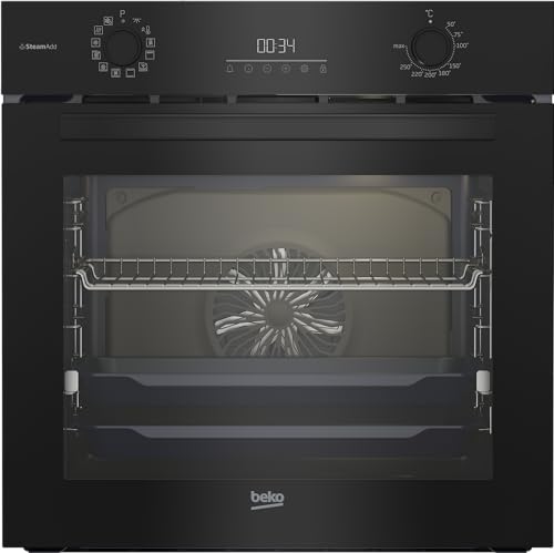 Beko BBIS17300BCS b300 Einbau-Backofen 72 Liter, Multifunktionsofen mit 12 Funktionen, SteamAdd-Dampffunktion, SoftClose-Tür, katalytische Rückwand, versenkbare Knebel, Schwarz Beko BBIS17300BCS b300 Einbau-Backofen 72 Liter, Multifunktionsofen mit 12 Funktionen, SteamAdd-Dampffunktion, SoftClose-Tür, katalytische Rückwand, versenkbare Knebel, Schwarz von Beko