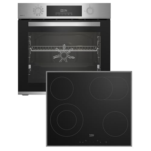 Beko BBSM12320XMPEF Einbau-Backofen-Set, autarker Pyrolyse-Backofen, autarkes Kochfeld Glaskeramik, pyrolytische Selbstreinigung, versenkbare Knebel, FlexiCrisp, Schwarz/Edelstahl Beko BBSM12320XMPEF Einbau-Backofen-Set, autarker Pyrolyse-Backofen, autarkes Kochfeld Glaskeramik, pyrolytische Selbstreinigung, versenkbare Knebel, FlexiCrisp, Schwarz/Edelstahl von Beko