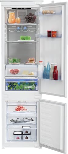 Beko BCNA306E5ZSN Einbau-Kühl-/Gefrierkombination, 284 l Gesamtrauminhalt, Multizone, NoFrost, ProSmart Inverter Kompressor, Schlepptürtechnik, HarvestFresh, Einbau-Kombination, 32 dB, Weiß von Beko