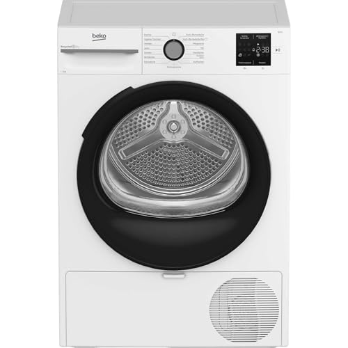 Beko BM3T38220X Wäschetrockner, 8 kg, Frontlader Wärmepumpentrockner, 15 Programme, Sensortrocknung, Säulenfähig, Aquawave Schontrommel, Weiß Beko BM3T38220X Wäschetrockner, 8 kg, Frontlader Wärmepumpentrockner, 15 Programme, Sensortrocknung, Säulenfähig, Aquawave Schontrommel, Weiß von Beko