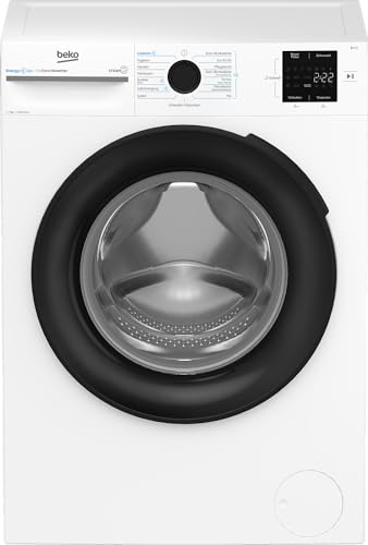 Beko BM3WFU3741X freistehende Waschmaschine, Waschvollautomat, 7 kg, EnergySpin, Schleuderwahl 1400 U/min, Dampffunktion, Hygiene+ allergikergeeignet, Coldwash Wasser-& Zeitersparnis, Weiß Beko BM3WFU3741X freistehende Waschmaschine, Waschvollautomat, 7 kg, EnergySpin, Schleuderwahl 1400 U/min, Dampffunktion, Hygiene+ allergikergeeignet, Coldwash Wasser-& Zeitersparnis, Weiß von Beko