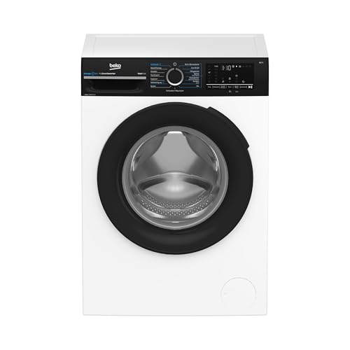 Beko BM3WFU4841W Waschvollautomat, Waschmaschine, 8 kg, EnergySpin, Schleuderwahl 1400 U/min, Dampffunktion, allergikergeeignet, Nachlegefunktion, AquaWave Schontrommel, Weiß von Beko