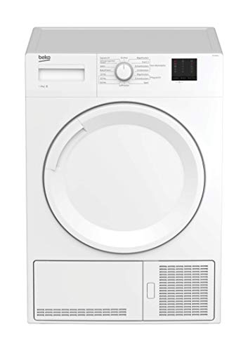 Beko DCU 8230 N b100 Kondenstrockner / 15 Programme / FlexySense - Elektronische Feuchtemessung / 8 kg Beladungskapazität / Kindersicherung / Expressprogramm von Beko