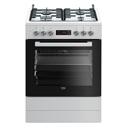 Beko FSM62320DWS b300 freistehender Herd mit Gas-Kochfeld, 72 Liter Backofenvolumen, 60 cm, Multifunktionsofen, 8 Heizarten, Multidimensionalen Kochen, Seitengitter, Weiß Beko FSM62320DWS b300 freistehender Herd mit Gas-Kochfeld, 72 Liter Backofenvolumen, 60 cm, Multifunktionsofen, 8 Heizarten, Multidimensionalen Kochen, Seitengitter, Weiß von Beko