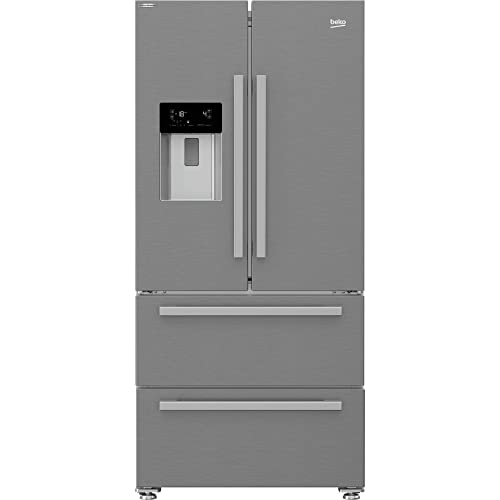 Beko GNE60530DXN French Door Kühl-/Gefrierkombination/NoFrost/ 0°C-Zone/Multifunktionsdisplay/Wasserspender mit Festwasseranschluss/ 41 dB von Beko