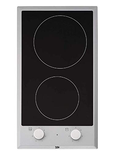 Beko HDCC 32200 X Elektro-Kochfeld / Glaskeramik / Breite: 22.8 cm / Edelstahlrahmen / 6 Kochstufen von Beko