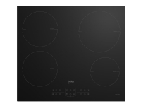 Beko HII64200MT, Schwarz, Integriert, 60 cm, Zonen-Induktionskochfeld, Glaskeramik, 4 Zone(n) von Beko