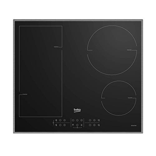 Beko Induktions Kochfeld HII 64200 FMTX/Flexibles Kochfeld für alle Ihre Töpfe und Pfannen/Einfach anpassbarer maximaler Stromverbrauch/5,2 x 58 x 51 cm, Schwarz von Beko