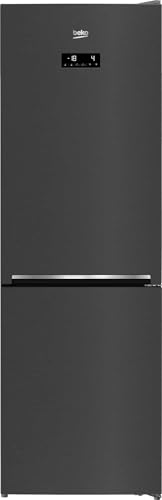 Beko RCNE366E70ZXBRN bPRO700 freistehende Kühl-/Gefrierkombination, großer Kühlschrank, 323 l Gesamtrauminhalt, HarvestFresh, NoFrost, leise, SmoothFit, 0°C-Zone, Dark Inox von Beko