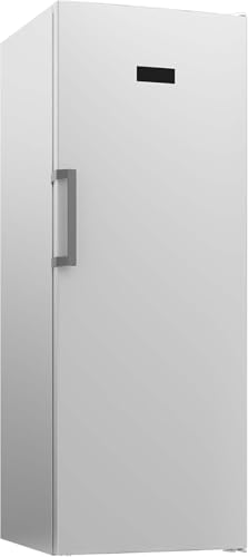 Beko RFNE448E45W Gefrierschrank, 404 l Nettovolumen, No Frost, Schnellgefrierfunktion, Multifunktionsdisplay, 6 Gefrierschubladen + 2 Fächer, 38 dB (A), in unbeheizten Räumen nutzbar, Weiß von Beko