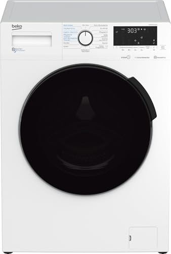 Beko WDW85141Steam1 b300 freistehender Waschtrockner, 8 kg Waschen, 5 kg Trocknen, allergikergeeignet, Touch-Display mit Startzeitvorwahl 0-24 h, Bluetooth, Dampffunktion, Nachlegefunktion, Weiß Beko WDW85141Steam1 b300 freistehender Waschtrockner, 8 kg Waschen, 5 kg Trocknen, allergikergeeignet, Touch-Display mit Startzeitvorwahl 0-24 h, Bluetooth, Dampffunktion, Nachlegefunktion, Weiß von Beko