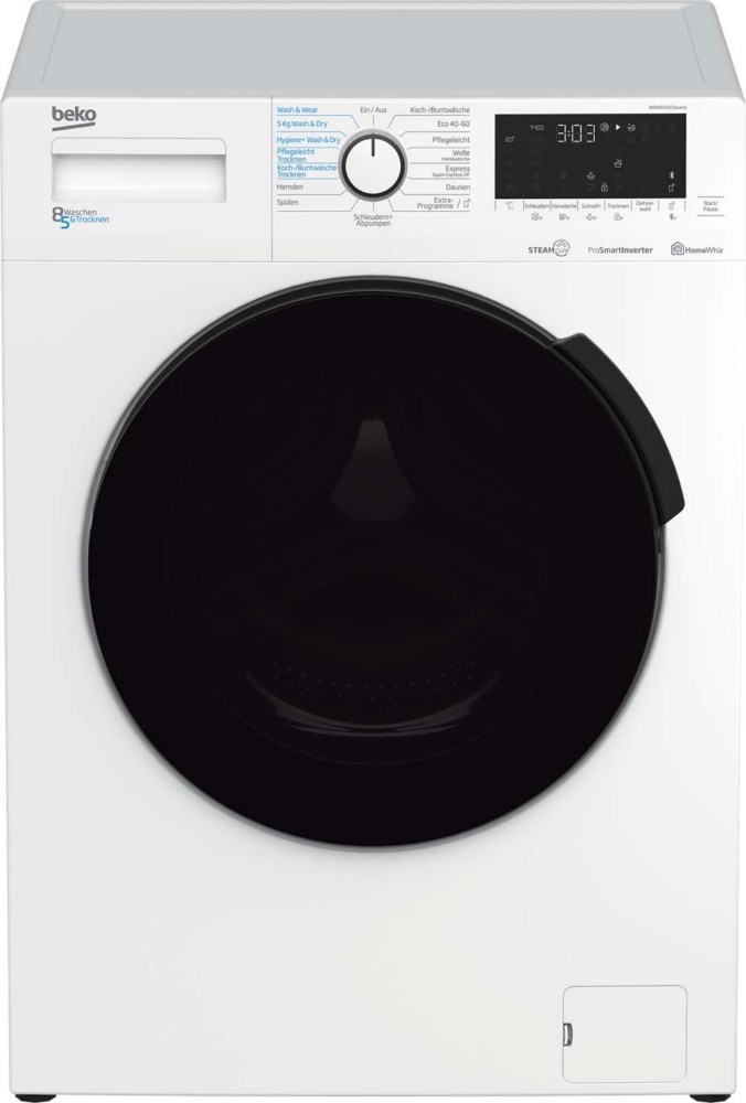 Beko Waschtrockner m.XL-Tür WDW85141Steam1 7161549100 Beko Waschtrockner m.XL-Tür WDW85141Steam1 7161549100 von Beko