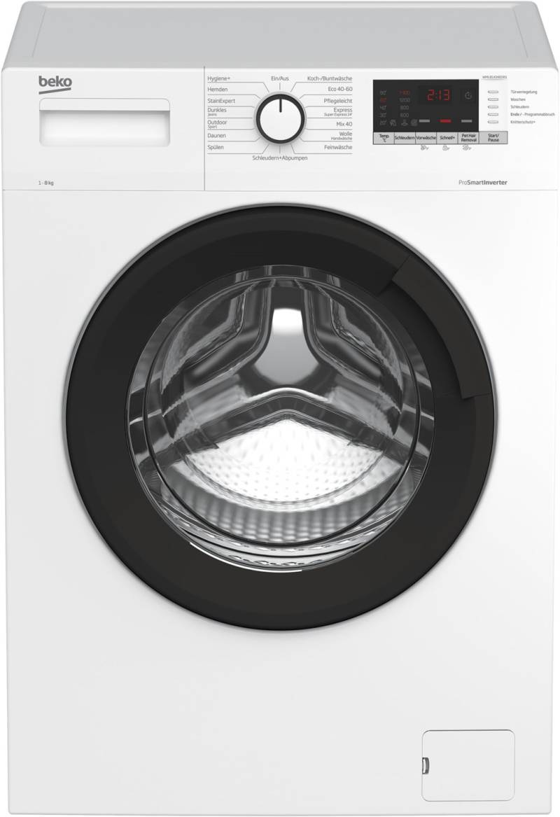 WML81434EDR1 Stand-Waschmaschine-Frontlader weiß / C von Beko