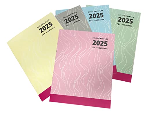Zimmerbelegungsplan 2025 (pink) von Belegungsplan für Vermieter