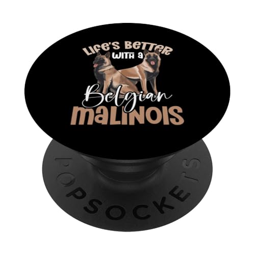 Belgischer Malinois Hund PopSockets Klebender PopGrip Belgischer Malinois Hund PopSockets Klebender PopGrip von Belgian Malinois Gifts