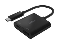 Belkin AVC002BTBK, USB 3.2 Gen 1 (3.1 Gen 1) Type-C, 60 W, Schwarz, HDMI, USB 3.2 Gen 1 (3.1 Gen 1) Type-C, 131,5 mm, 59 mm von Belkin Components