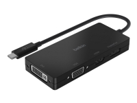 Belkin AVC003BTBK, Kabelgebunden, USB 3.2 Gen 1 (3.1 Gen 1) Type-C, Schwarz, 3840 x 2160 Pixel, DVI, DisplayPort, HDMI, VGA, Apple von Belkin Components