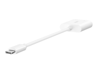 Belkin RockStar - USB-C auf Kopfhöreranschluss/Ladeadapter - 24-poliger USB-C-Stecker auf Miniklinke, 24-polige USB-C-Buchse - USB Power Delivery (60W) von Belkin Components