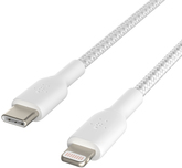 BELKIN LIGHTNING/USB-C CABLE 1 m, Braided USB-C to Lightning, White (CAA004BT1MWH) von Belkin