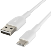 Belkin BoostCharge - USB-Kabel - 24 pin USB-C (M) zu USB (M) - 3,0m - weiß (CAB001bt3MWH) von Belkin