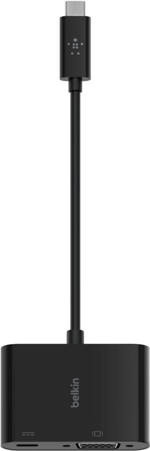 BELKIN USB-C TO VGA-ADAPTER 60W PD BLACK (AVC001BTBK) von Belkin