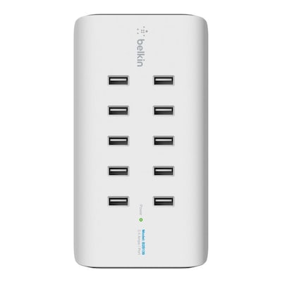 Belkin 10-Port USB-Ladestation 120W 2.4A pro Port Weiß von Belkin