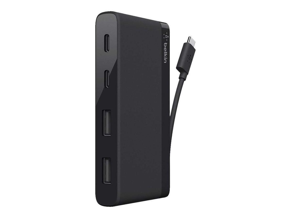 Belkin 4-Port USB-C Travel Hub 2x USB A, 2x USB C, schwarz (F4U090btBLK) von Belkin