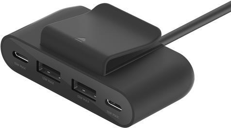 Belkin BoostCharge - Ladesteifen - 4 Ausgabeanschlussstellen (2 x USB-C, 2 x USB) - Schwarz (BUZ001BT2MBKB7) von Belkin