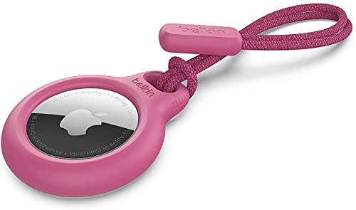 Belkin AirTag Hülle mit Schlaufe (Secure Holder Schutzhülle für Air Tag, Accessoire mit Kratzschutz) – Pink von Belkin