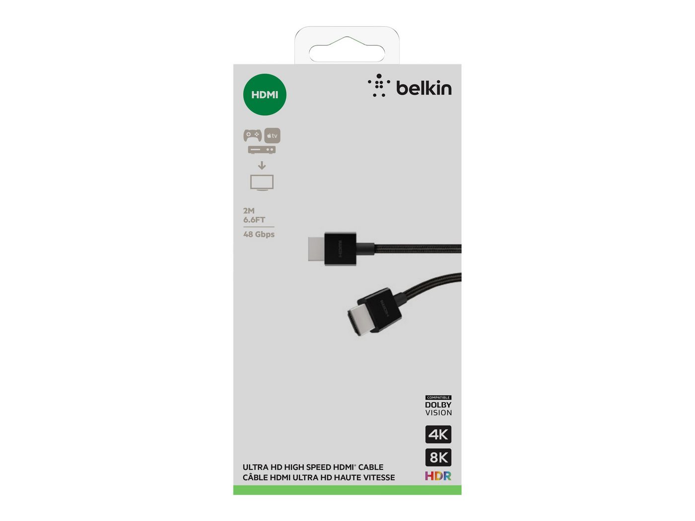 Belkin BELKIN Ultra HD High Speed HDMI Kabel 2m schwarz HDMI-Kabel von Belkin