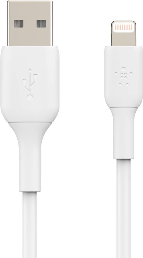 Belkin BOOST CHARGE - Lightning-Kabel - Lightning (M) bis USB (M) - 1,0m - weiß - für Apple 10.5  iPad Pro, 12.9  iPad Pro (2nd generation), iPhone 11, 11 Pro, 11 Pro Max, 8, XR, XS, XS Max (CAA001BT1MWH) von Belkin