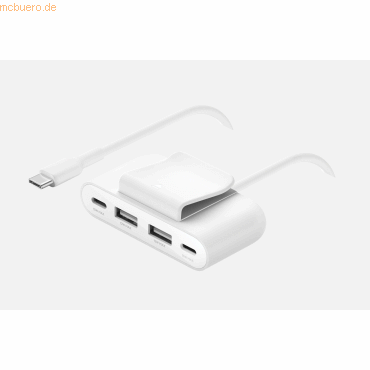 Belkin Belkin 4-Port USB-Splitter 2x USB-C, 2xUSB-A, max.30 W, weiss Belkin Belkin 4-Port USB-Splitter 2x USB-C, 2xUSB-A, max.30 W, weiss von Belkin