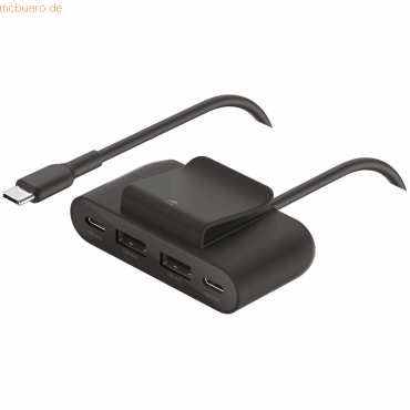 Belkin Belkin 4-Port USB-Splitter 2x USB-C,2xUSB-A, max.30 W, schwarz Belkin Belkin 4-Port USB-Splitter 2x USB-C,2xUSB-A, max.30 W, schwarz von Belkin