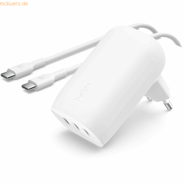 Belkin Belkin BOOST CHARGE 67W Ladegerät mit 3 USB-C, inkl. Kabel, w Belkin Belkin BOOST CHARGE 67W Ladegerät mit 3 USB-C, inkl. Kabel, w von Belkin