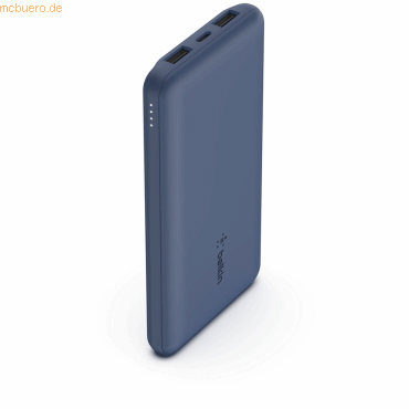 Belkin Belkin BOOST CHARGE Powerbank, 10.000mAh 12W, USB-A & -C, blue Belkin Belkin BOOST CHARGE Powerbank, 10.000mAh 12W, USB-A & -C, blue von Belkin
