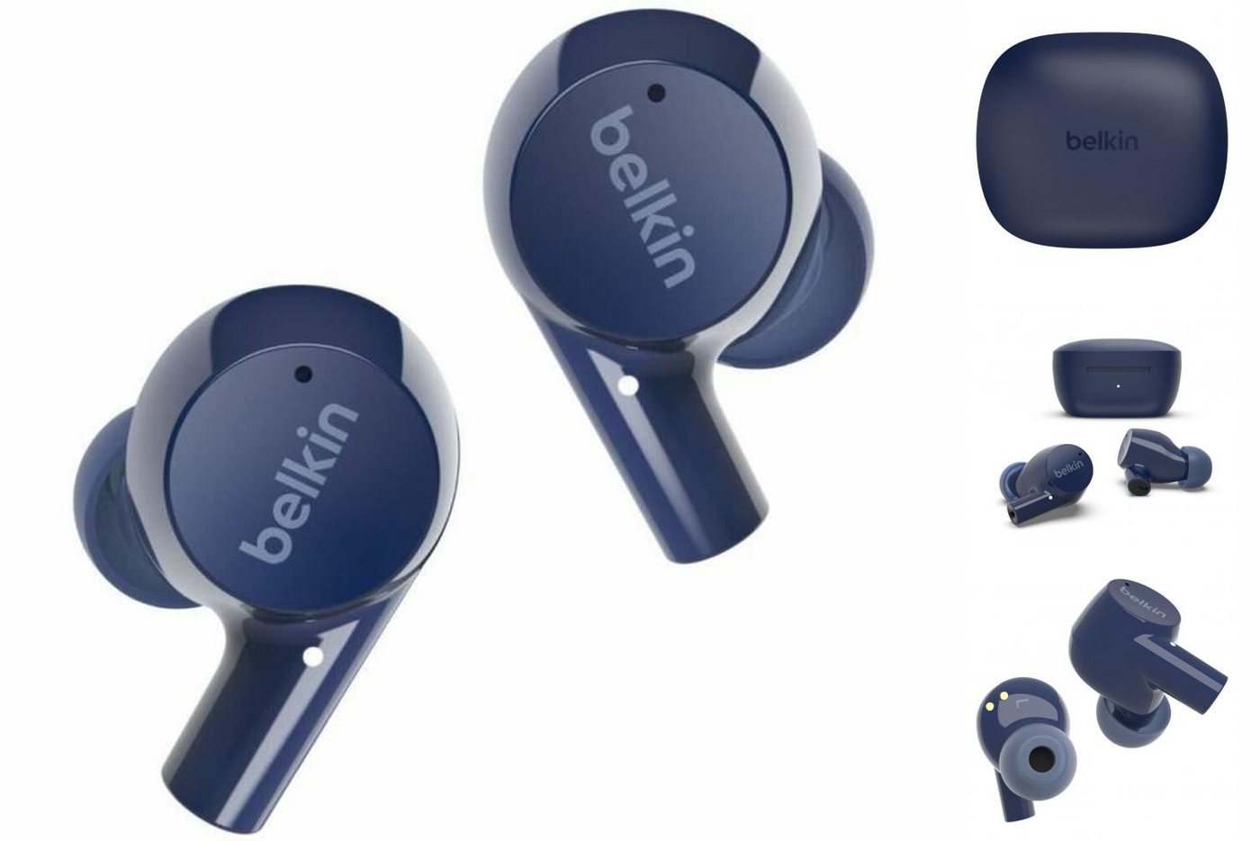 Belkin Belkin Bluetooth Kopfhörer mit Mikrofon AUC004BTBL Blau IPX5 Kopfhörer von Belkin