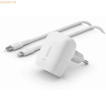 Belkin Belkin Dual 20W USB-C Ladegerät incl. Lightning, weiß von Belkin