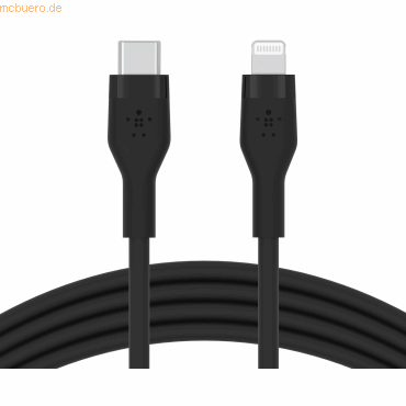 Belkin Belkin Flex Lightning/USB-C, Apple zert., 2m, schwarz Belkin Belkin Flex Lightning/USB-C, Apple zert., 2m, schwarz von Belkin