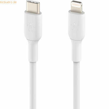 Belkin Belkin Lightning/USB-C Kabel PVC, mfi zertifiziert, 1m, weiß von Belkin