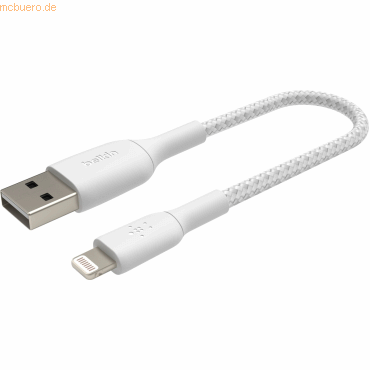 Belkin Belkin Lightning Lade/Sync Kabel ummantelt mfi 15cm weiß Belkin Belkin Lightning Lade/Sync Kabel ummantelt mfi 15cm weiß von Belkin