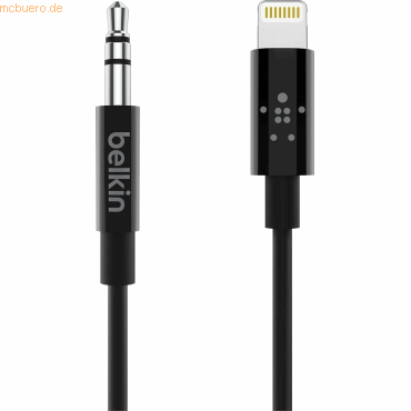 Belkin Belkin MixIT Lightning auf 3,5mm AUX Kabel, 1.8 m, schwarz von Belkin