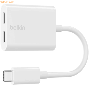 Belkin Belkin RockStar USB-C Audio- und Ladeadapter, weiß von Belkin