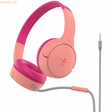 Belkin Belkin SOUNDFORM Mini kabelgebundene On-Ear Kopfhörer pink von Belkin