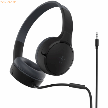 Belkin Belkin SOUNDFORM Mini kabelgebundene On-Ear Kopfhörer schwarz Belkin Belkin SOUNDFORM Mini kabelgebundene On-Ear Kopfhörer schwarz von Belkin