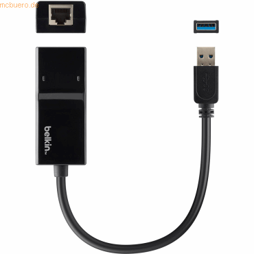 Belkin Belkin USB 3.0 Gigabit Ethernet Adapter 10/100/1000Mbps von Belkin