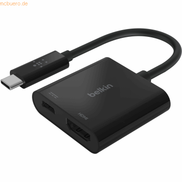 Belkin Belkin USB-C auf HDMI-Adapter, 60W PD, schwarz von Belkin