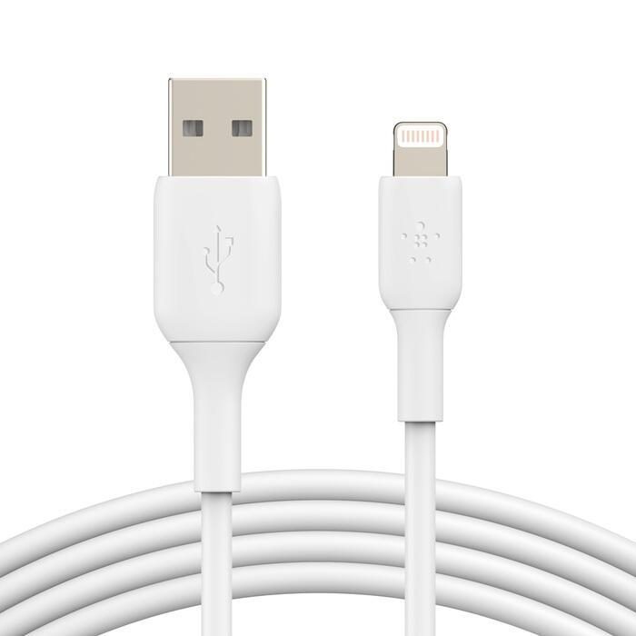 Belkin BoostCharge 1 m Lightning/USB-A-Kabel, weiß Belkin BoostCharge 1 m Lightning/USB-A-Kabel, weiß von Belkin